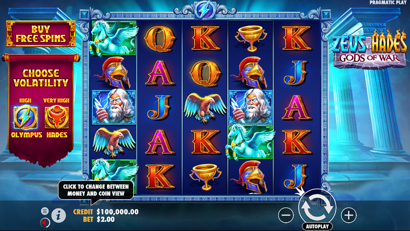 Zeus vs Hades – Gods of War slot from Pragmatic Play