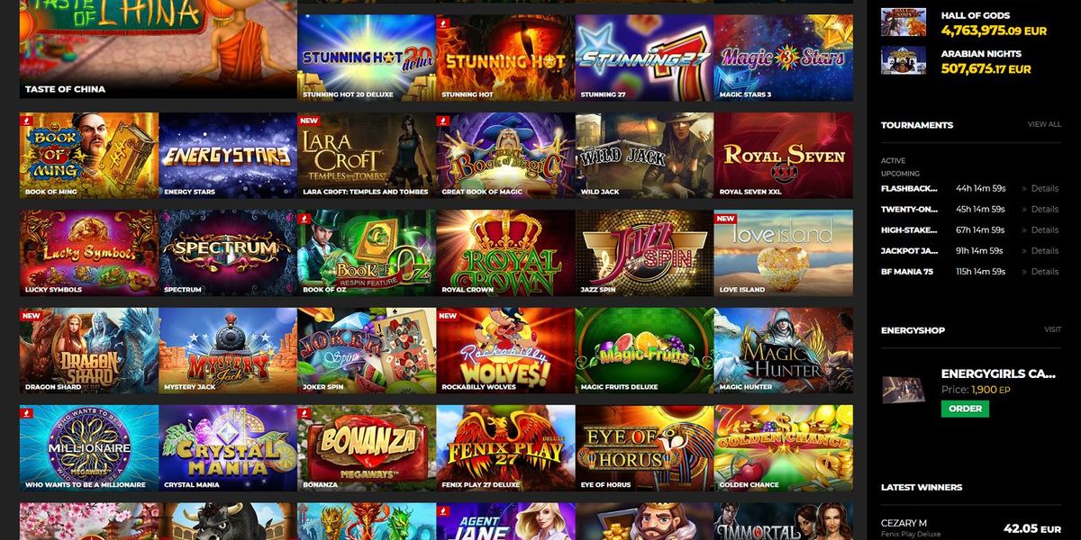 EnergyCasino Review 2025 Welcome Package 200 AnyGamble