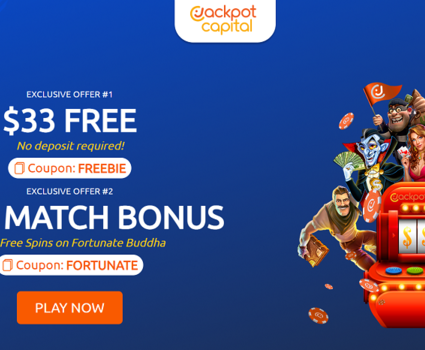 Jackpot Capital $33 No Deposit Bonus und Bonus Codes für 2024